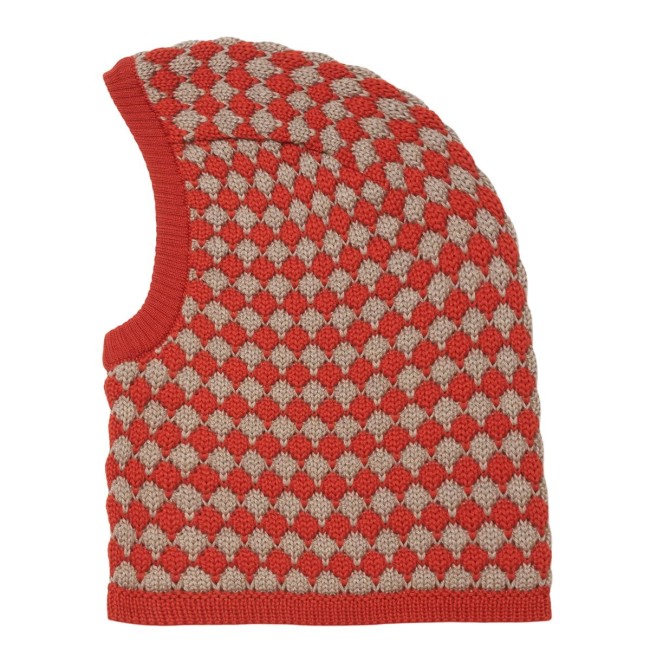 HUTTEliHUT czapka kominiarka Vejly merino wool orange camel