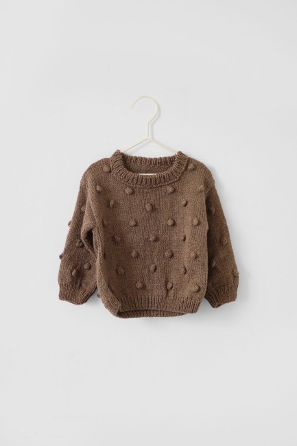 Booboo sweterek kropka brąz