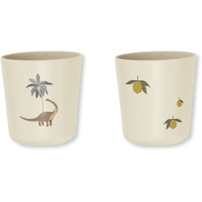 Konges slojd kubek 2 pak lemon dino