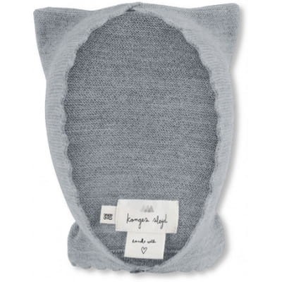 Konges slojd czapka merino cat helmet quarry blue