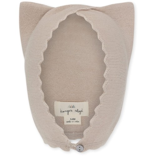Konges slojd czapka merino cat helmet pearl
