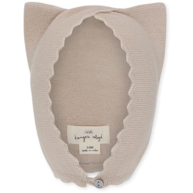 Konges slojd czapka merino cat helmet pearl