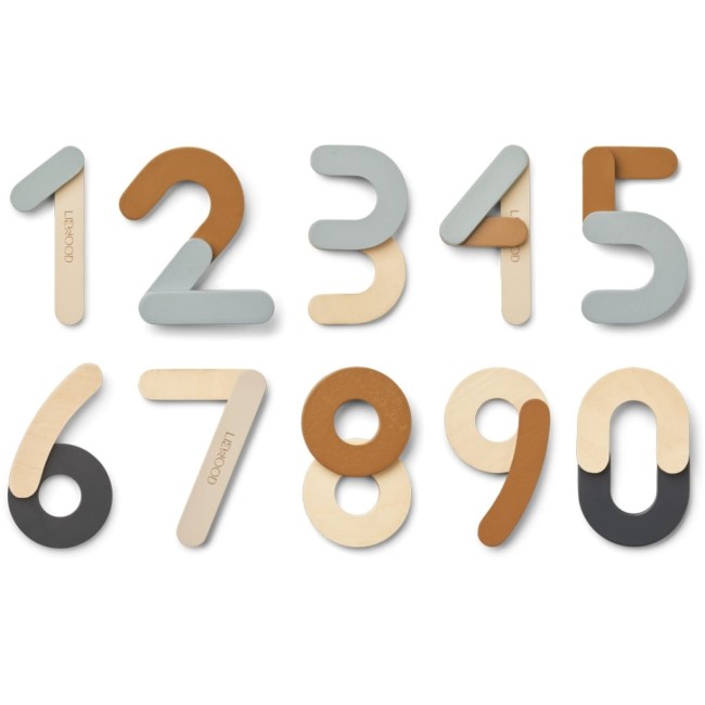 Liewood układanka magnetyczna Jota sea blue mix