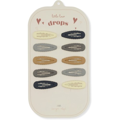 Konges Slojd zestaw spinek do włosów Blue shades