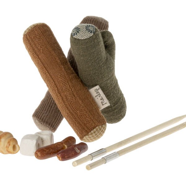 Maileg zestaw przekąsek na ognisko bonfire set