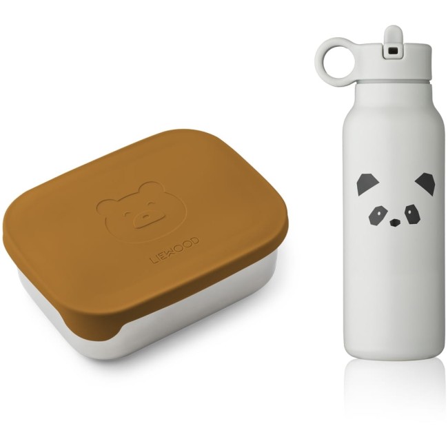 Liewood zestaw śniadaniowy lunchbox - bidon Mr Bear