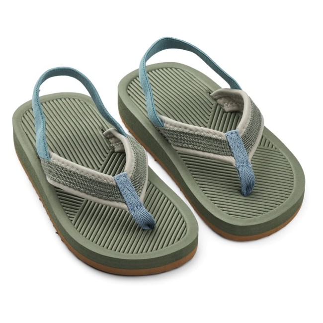 Liewood travis khaki miluti mix lekkie sandałki dla dzieci