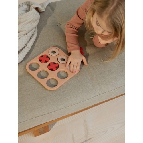 Liewood Kelsey kółko i krzyżyk - silikonowa gra - golden caramel multi mix