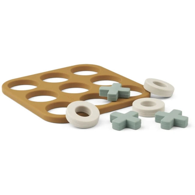Gra Liewood Kelsey kółko i krzyżyk - golden caramel multi mix