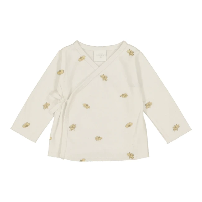 Studio Boheme bluzka Lou wrap - banana/ecru