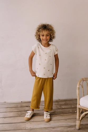 Studio Boheme T-shirt Bama - banana/ecru