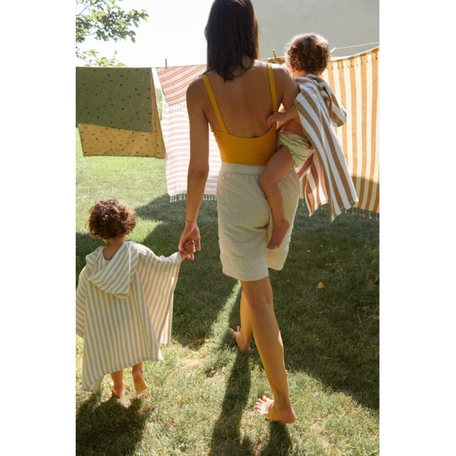 Poncho Liewood Paco - pale tuscany/white