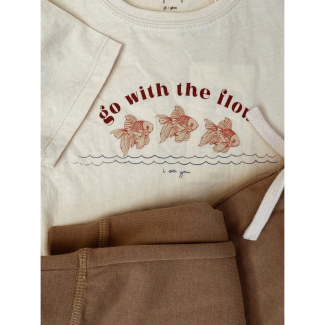 Tshirt Konges Slojd Famo tee - marzipan