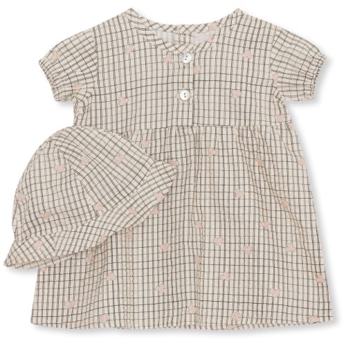 Konges slojd ubranko dla lalki - bitsy doll clothes set - three leaf check