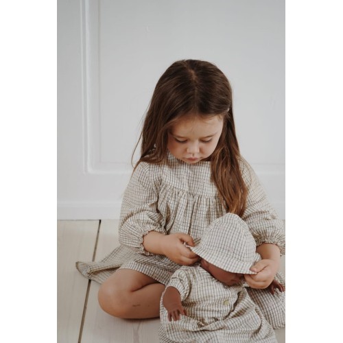 Ubranko dla lalki Konges slojd bitsy doll clothes set - three leaf check