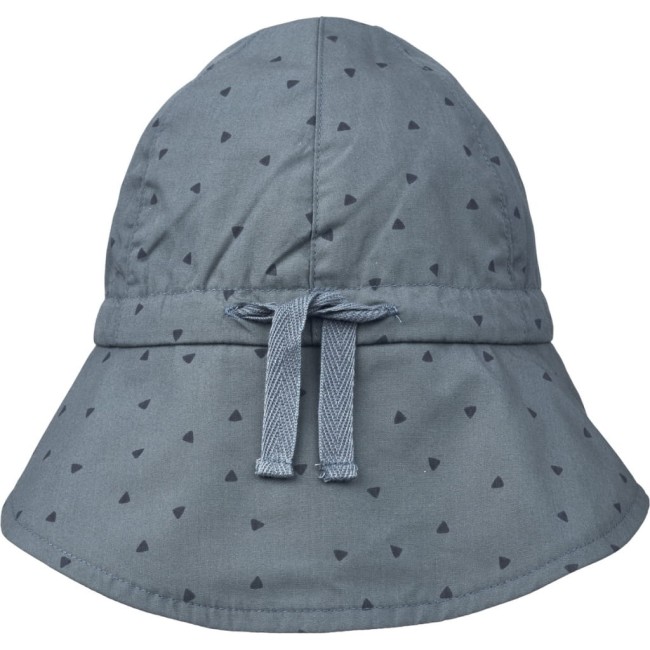 Liewood kapelusz Sunneva - Triangle whale blue - kapelusz przeciwsłoneczny