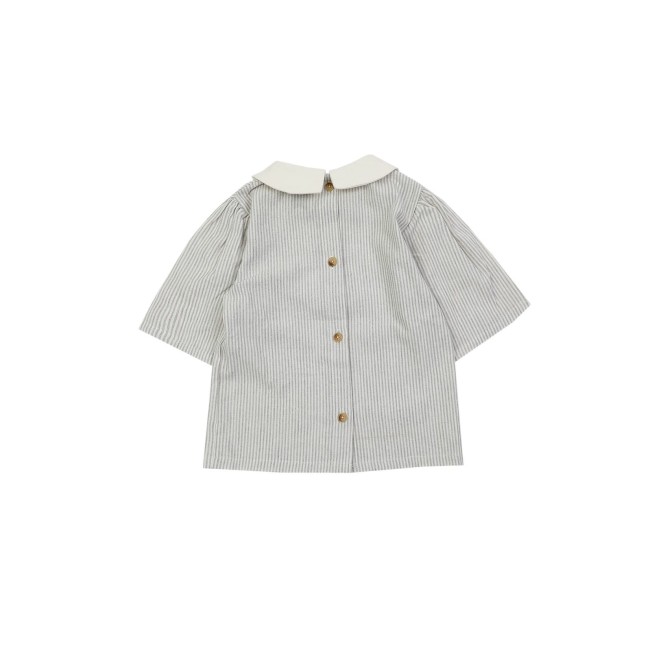 Bluzeczka Donsje Amsterdam San blouse - Light grey stripe