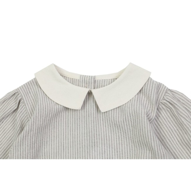 Bluzka Donsje Amsterdam San blouse - Light grey stripe
