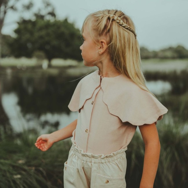 Donsje Amsterdam Poda Blouse - Lily white - bluzeczka