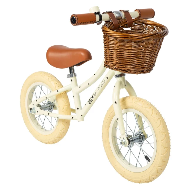 Kremowy rowerek biegowy Banwood FIRST GO! bonton cream