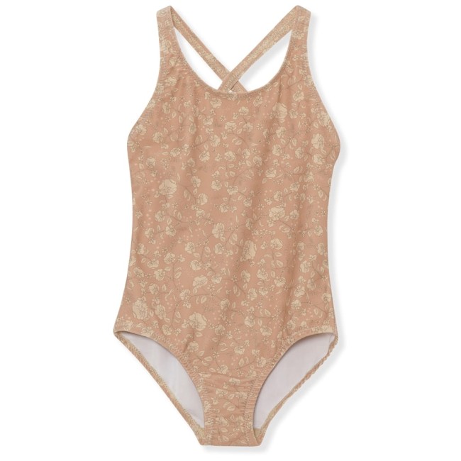 Konges Slojd strój kąpielowy Moule basic swimsuit - Blossom rouge