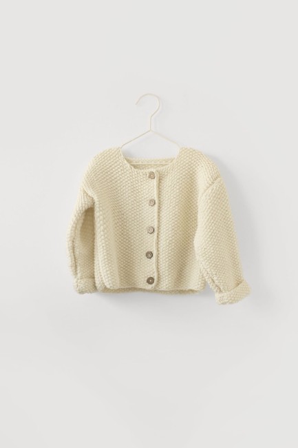 Booboo kardigan ryż merino - krem