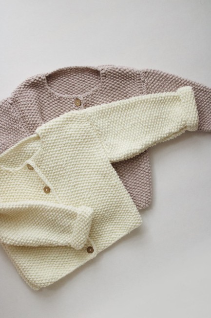 Booboo merino kardigan ryż