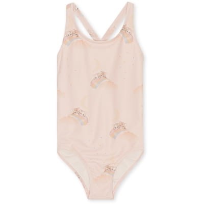 Konges Slojd strój kąpielowy Moule basic swimsuit - Rainbow kitty