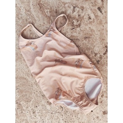 Konges Slojd strój kąpielowy Moule basic swimsuit - Rainbow kitty