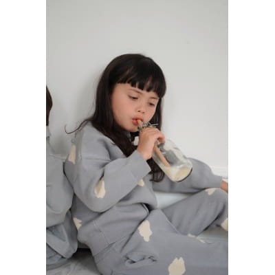 Konges Slojd bluza dzianinowa Lapis Jacquard - Sleet