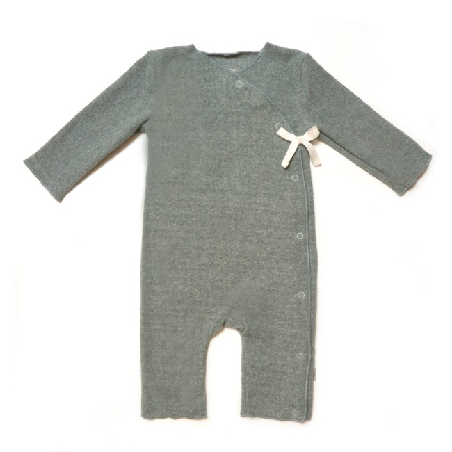 Huttelihut Cozy piżamka kopertowa Frotte - Eucalyptus