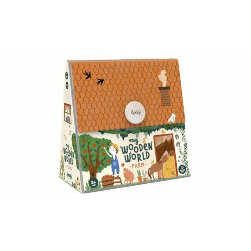 Londji Drewniana układanka Farma - Mój Drewniany Świat
