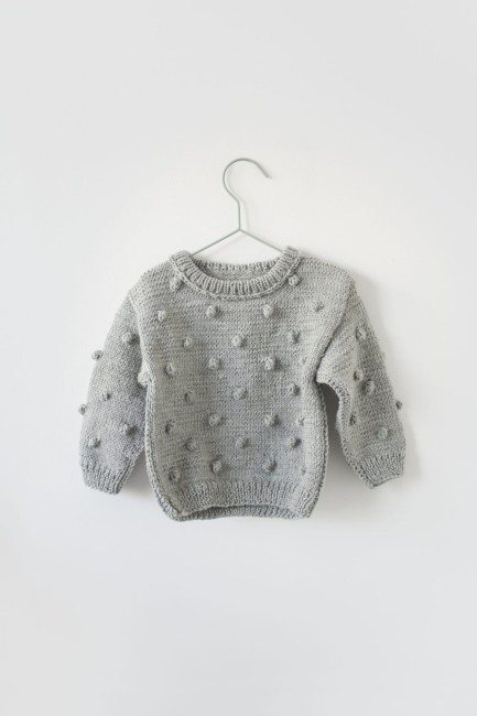 Booboo sweterek kropka Merino -szary