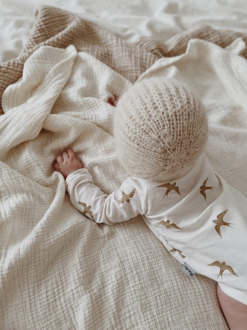 Booboo bonetka alpaka jedwab szara