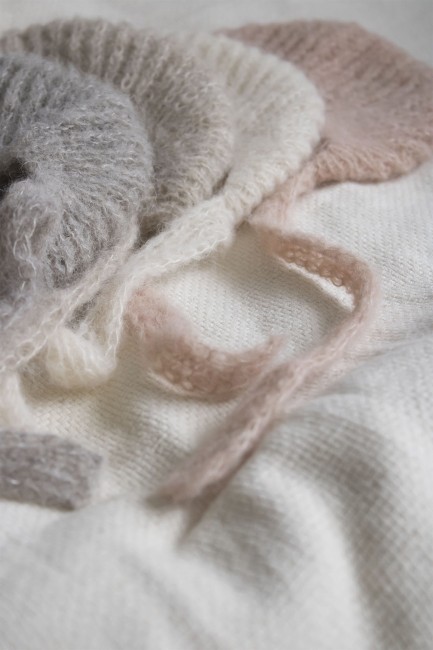 Booboo bonetka alpaka jedwab szara