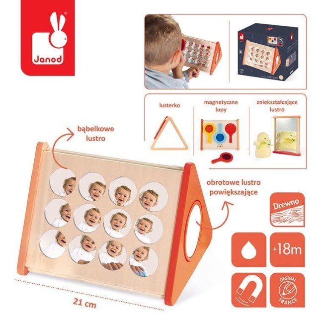 Janod Drewniana piramida Lustra Essentiel - Janod 6451