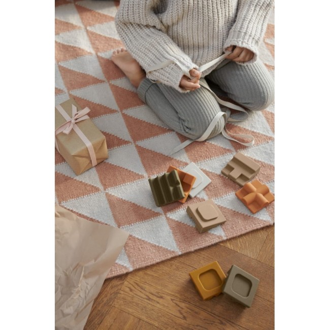 Liewood wieża kostka silikonowa Morgan blue