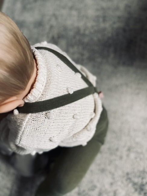 Booboo sweterek kropka krem