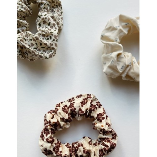 Konges slojd zestaw gumek do włosów winter leaves dark red/multi