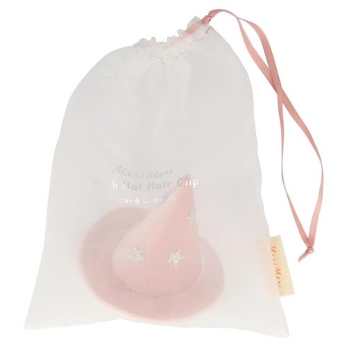 Meri Meri Spinka kapelusz czarownicy różowy