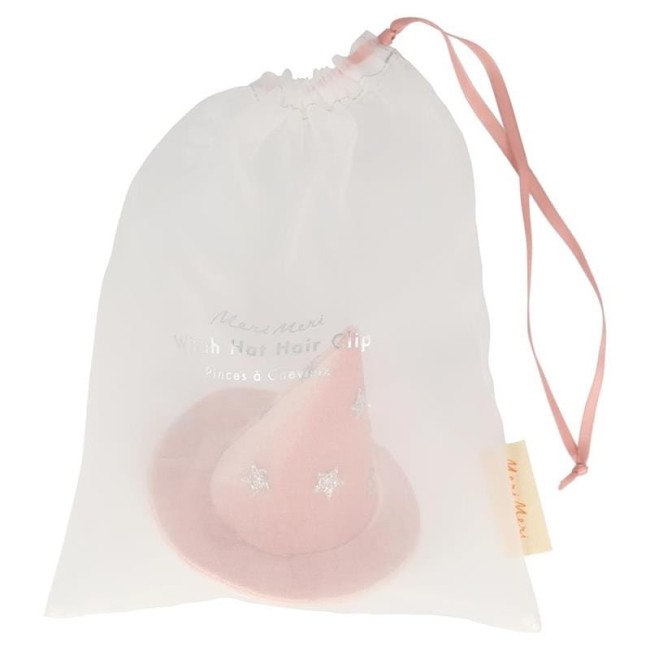 Meri Meri Spinka kapelusz czarownicy różowy