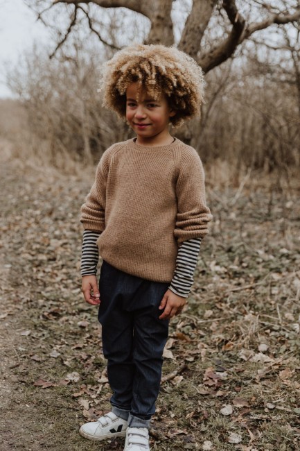 Little Hedonist sweter Sil light brown