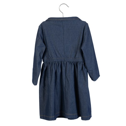 Little Hedonist sukienka Fancy Collar dress tatum dark denim