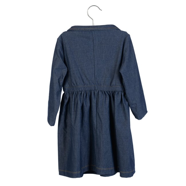 Little Hedonist sukienka Fancy Collar dress tatum dark denim