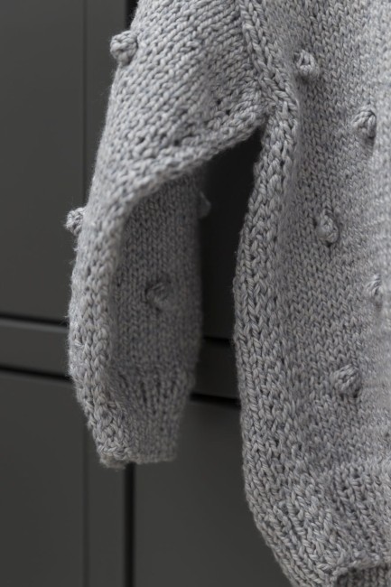 Booboo sweterek kropka szary