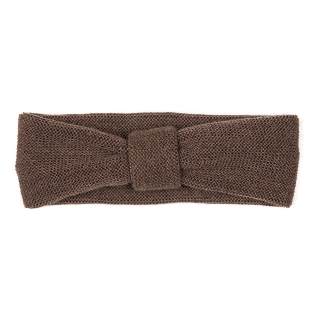 HUTTEliHUT opaska wool merino brown 4004BR