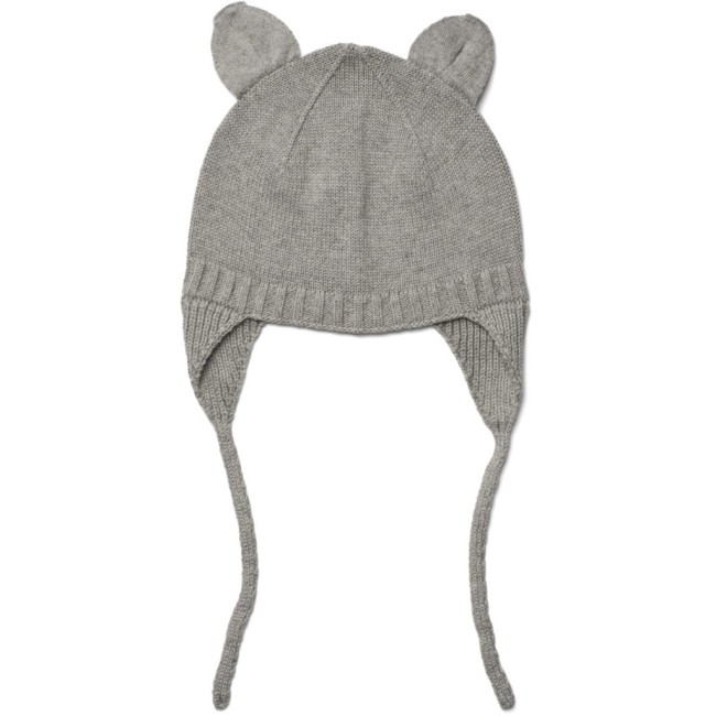 Liewood czapka bonetka Violet - grey melange