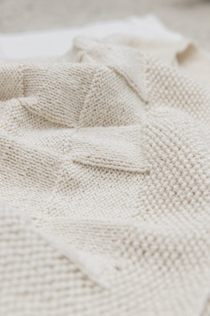 Booboo koc niemowlęcy krata - cream / krem