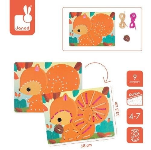 Janod przeplatanka Zwierzątka 6170