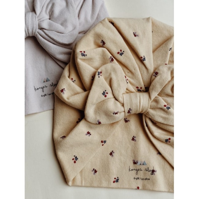 Konges Slojd Bambi bonet 2pack - turban/bonetka - bloom/lavendar mist